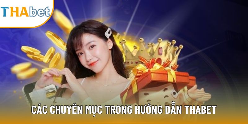 Các chuyên mục trong hướng dẫn Thabet